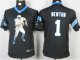nike youth nfl carolina panthers #1 newton black jerseys [portra