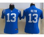 nike women nfl indianapolis colts #13 hilton blue jerseys