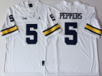 Michigan Wolverines White #5 Jabrill Peppers College Jersey