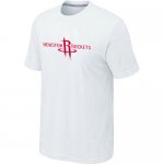 nba houston rockets big & tall primary logo white T-Shirt