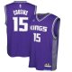 Men's Sacramento Kings #15 DeMarcus Cousins Purple Road Basketball Jerseys