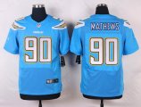 nike san diego chargers #90 mathews lt.blue elite jerseys