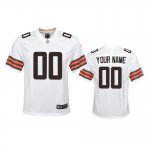 Youth Cleveland Browns Custom White 2020 Game Jersey