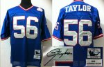 nfl new york giants #56 lawrence taylor blue throwback jerseys [