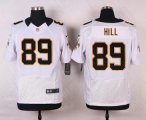 nike new orleans saints #89 hill white elite jerseys