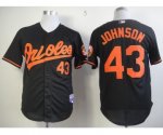 mlb baltimore orioles #43 johnson black jerseys