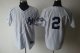 Baseball Jerseys new york yankees #2 jeter white(black strip)[30