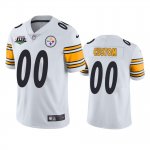Pittsburgh Steelers Custom White Super Bowl XLIII Patch Jersey