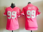 nike women houston texans #99 watt pink jerseys [2015 new]