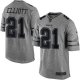 Men's Nike Dallas Cowboys #21 Ezekiel Elliott Gray Gridiron Gray Limited NFL Jerseys