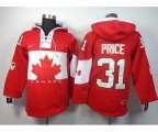 nhl team canada #31 price red [2014 winter olympics][pullover ho