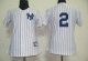 women Baseball Jerseys new york yankees #2 derek jeter white [bl