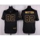 nike nfl dallas cowboys #82 jason witten black pro line gold collection elite jerseys