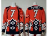 Nike Denver Broncos #7 John Elway Orange Navy Blue Ugly Sweater