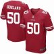 nike nfl san francisco 49ers #50 borland elite red jerseys