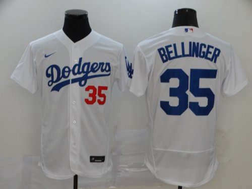 Men\'s Los Angeles Dodgers #35 Cody Bellinger White 2020 Stitched Baseball Jerseys