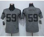 women nike nfl carolina panthers #59 kuechly gridiron gray limited jerseys