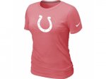 Women Indianapolis Colts Pink Logo T-Shirt
