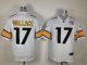 nike nfl pittsburgh steelers #17 wallace white jerseys [game]