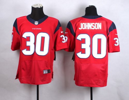 Men\'s Houston Texans #30 Kevin Johnson Red Elite NIKE NFL Jerseys