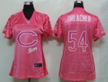 nike women nfl chicago bears #54 urlacher pink [2012 fem fan]