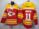 nike nfl kansas city chiefs #11 smith yellow-red [pullover hoode