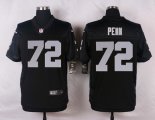 nike oakland raiders #72 penn black elite jerseys