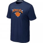 nba new york knicks big & tall primary logo D.blue T-Shirt