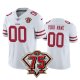 San Francisco 49ers Custom White Super Bowl LIV Vapor Limited 75th Anniversary Jerseys