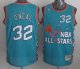NBA 1996 All-Star #32 Shaquille O'neal Green Swingman Throwback Jersey