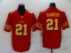 New Football San Francisco 49ers #21 Sanders Fashion Red Gold Jersey