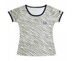 nike Indianapolis Colts Chest embroidered logo women Zebra strip