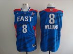 2013 all star new jersey nets #8 williams blue jerseys