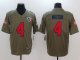 Men's NFL Houston Texans #4 Deshaun Watson Nike Olive Salute To Service Limited Jersey