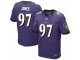 nike nfl baltimore ravens #97 jones elite purple jerseys