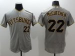 mlb pittsburgh pirates #22 andrew mccutchen majestic grey flexbase authentic collection jerseys