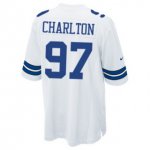 Youth NFL Dallas Cowboys #97 Taco Charlton Nike White 2017 Draft Pick Game Jersey