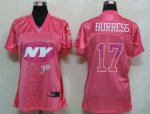nike women nfl new york jets #17 burress pink [2012 fem fan]