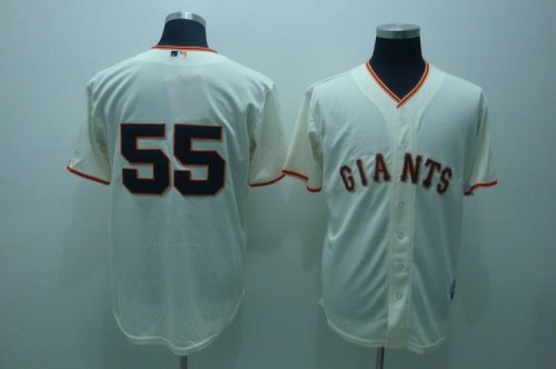 Baseball Jerseys Majestic San Francisco Giants #55 glants cream