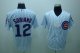 Baseball Jerseys chicago cubs #12 soriano white(blue strip)