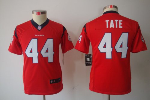 nike youth nfl houston texans #44 tate red [nike limited]