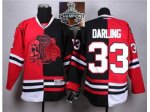 NHL Chicago Blackhawks #33 Darling Red Black Split Red Shull 201