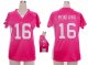nike women nfl san francisco 49ers #16 joe pink [draft him ii to