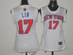 women jersey new york knicks #17 jeremy lin white nba jerseys