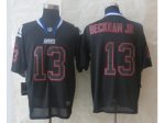 Nike New York Giants #13 Beckham jr black Jerseys [Elite Lights