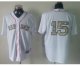 mlb boston red sox #15 white jerseys [number camo]