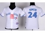 youth mlb toronto blue jays #24 romero white jerseys