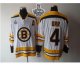 nhl boston bruins #4 bobby orr white [2013 stanley cup][patch A]