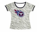 nike women tennessee titans zebra T-Shirt