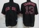 mlb jerseys boston red sox #13 carl crawford black fashion